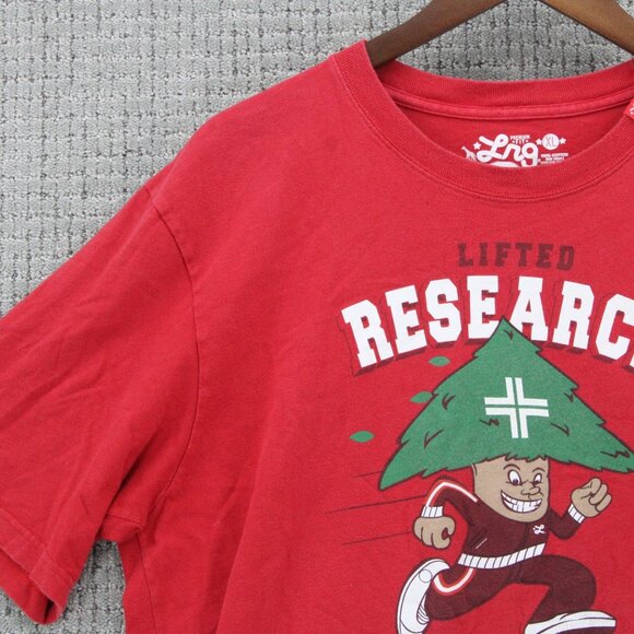 Vintage LRG Lifted Research Group Shirt Mens XL Red Short Sleeve Premium Fit - Picture 3 of 9